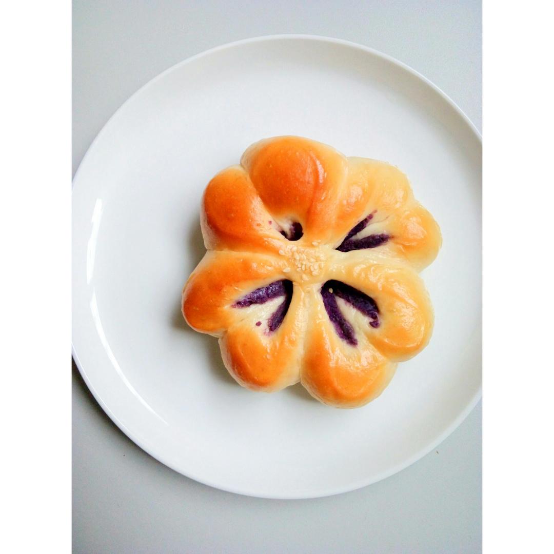 紫薯四叶草面包（汤种法）