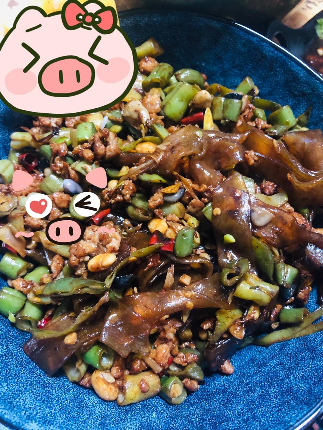 肉沫豆角粉条（包你满意版）的做法