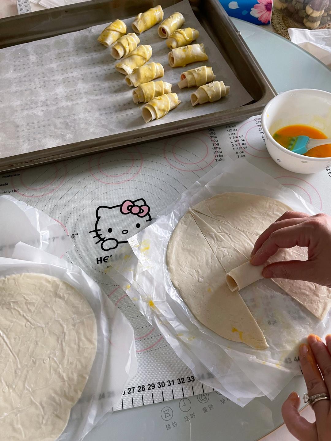 手抓饼皮卷火腿