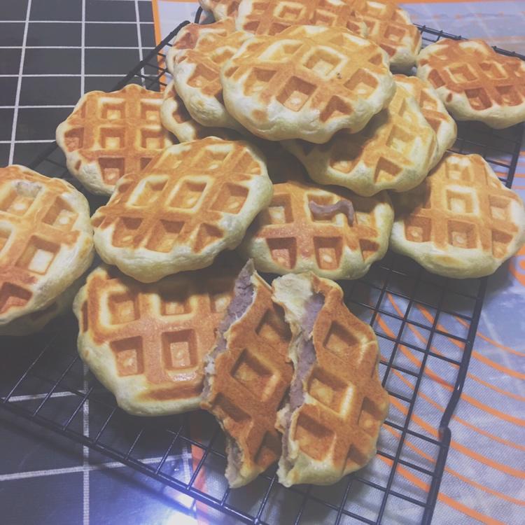 紫薯奶酪华夫饼