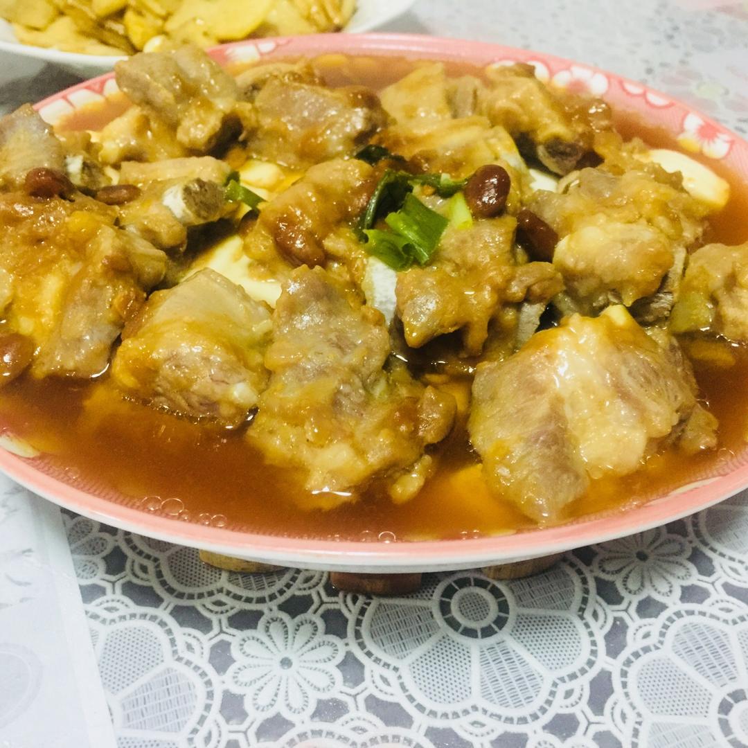 排骨蒸豆腐