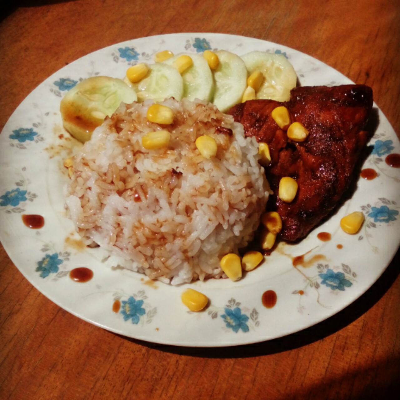 照烧鸡腿饭