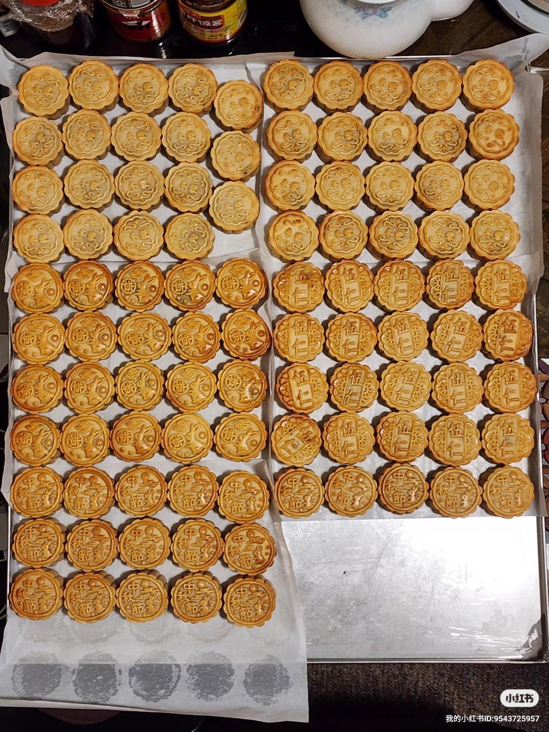 不用转化糖浆-蜂蜜广式月饼