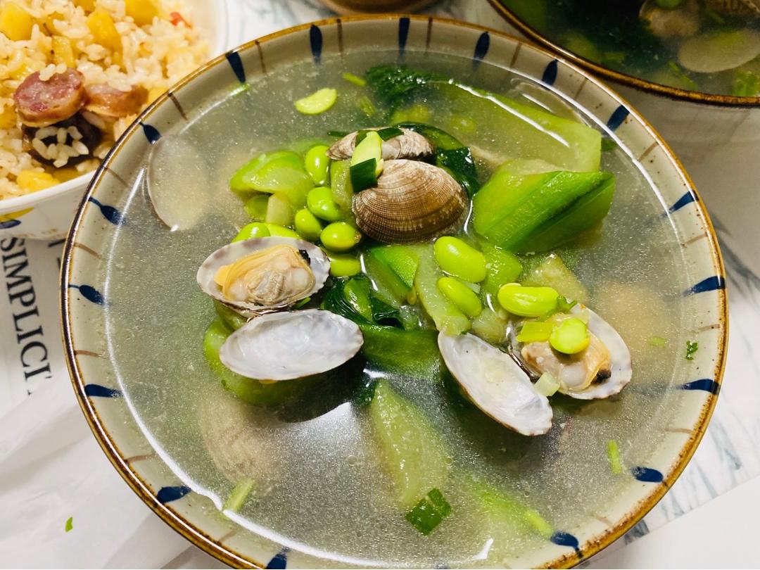 鲜掉眉毛的丝瓜蛤蜊汤