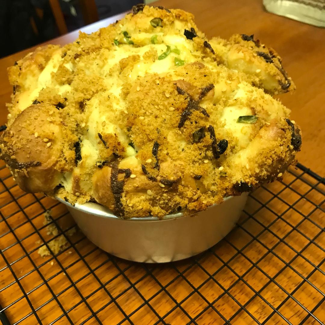 肉松手撕面包—超软会爆浆的面包哟