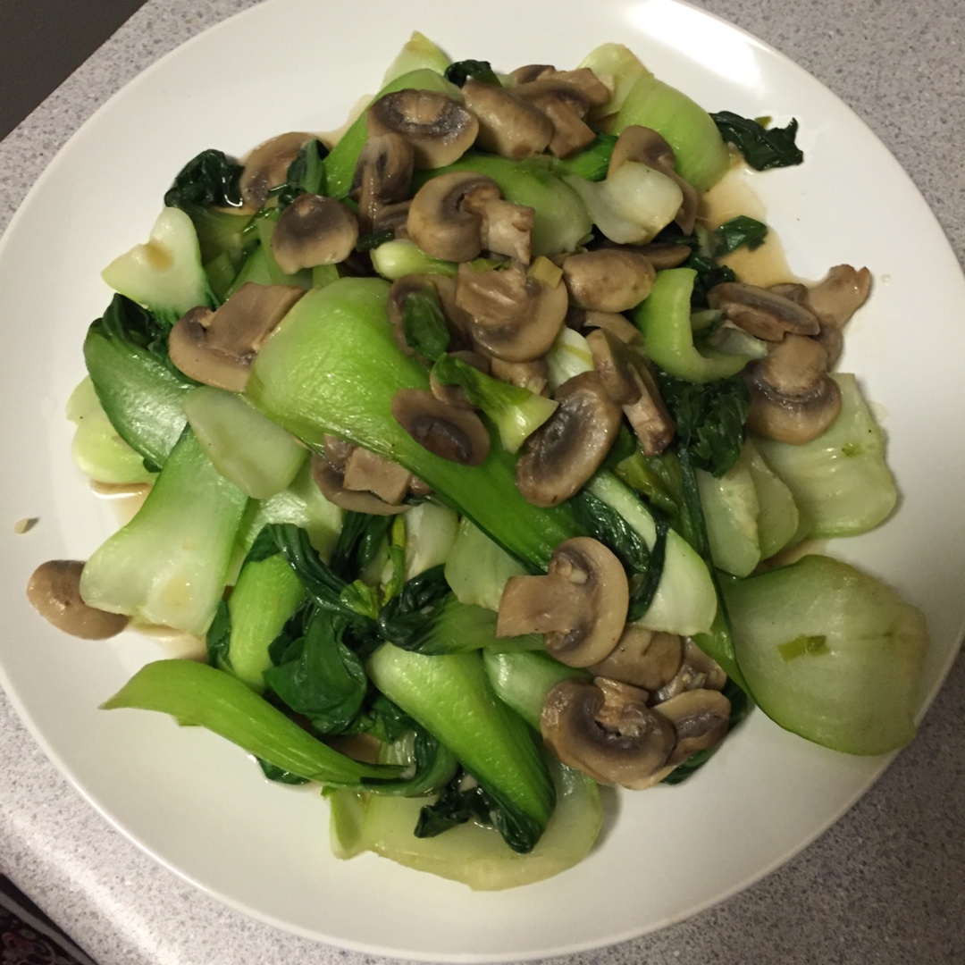 蚝油香菇油菜