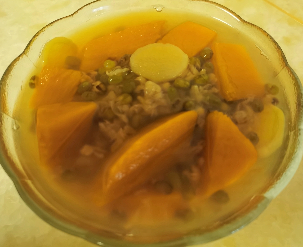 南瓜绿豆汤