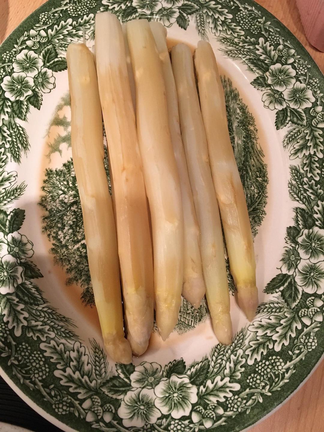 白灼白芦笋的做法
