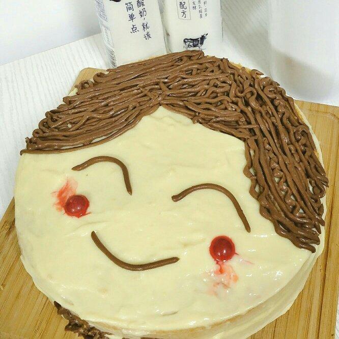 娃娃头生日蛋糕