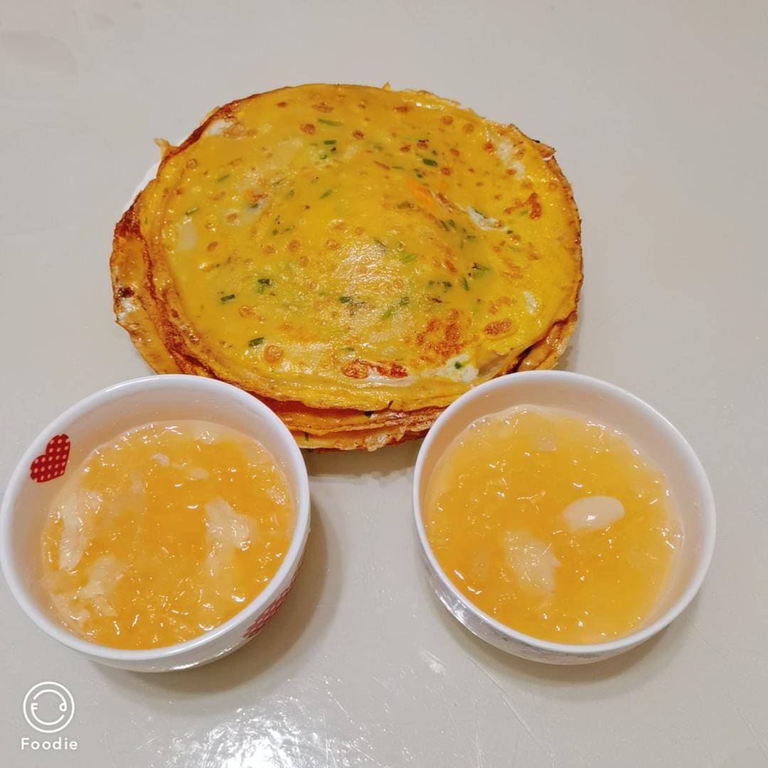 香葱火腿鸡蛋薄饼