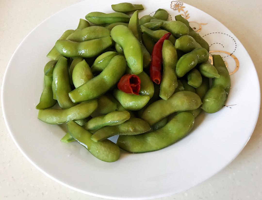 水煮五香毛豆（碧绿～入味～下酒小菜）