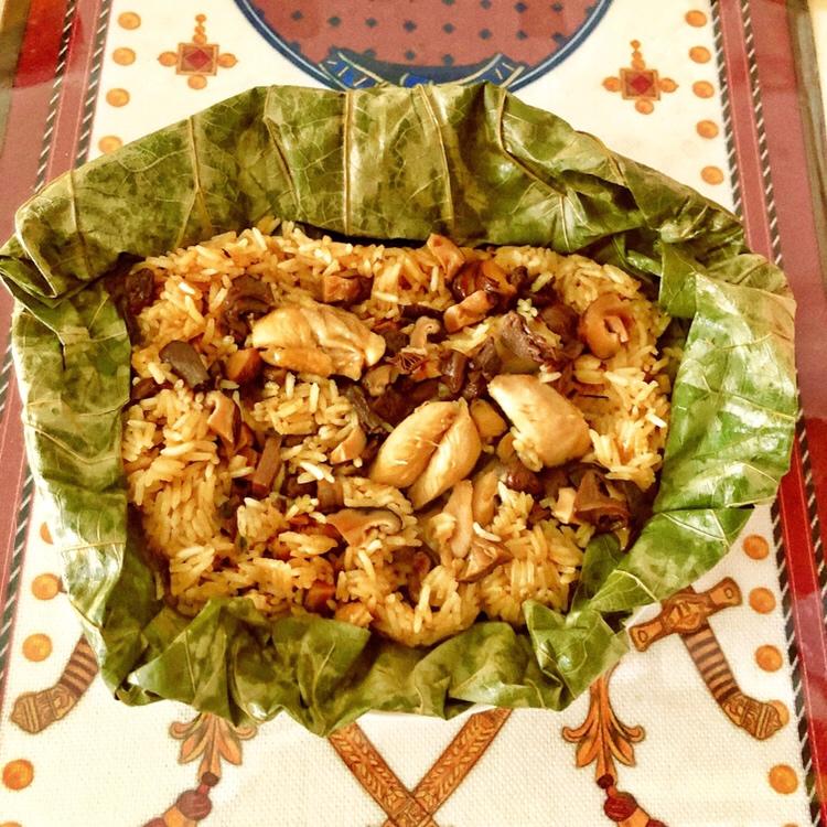 超入味的荷叶糯米鸡的做法