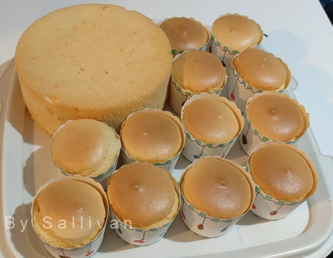 超柔软6寸戚风蛋糕(附8寸配方)零失败 超详细‼️含操作视频