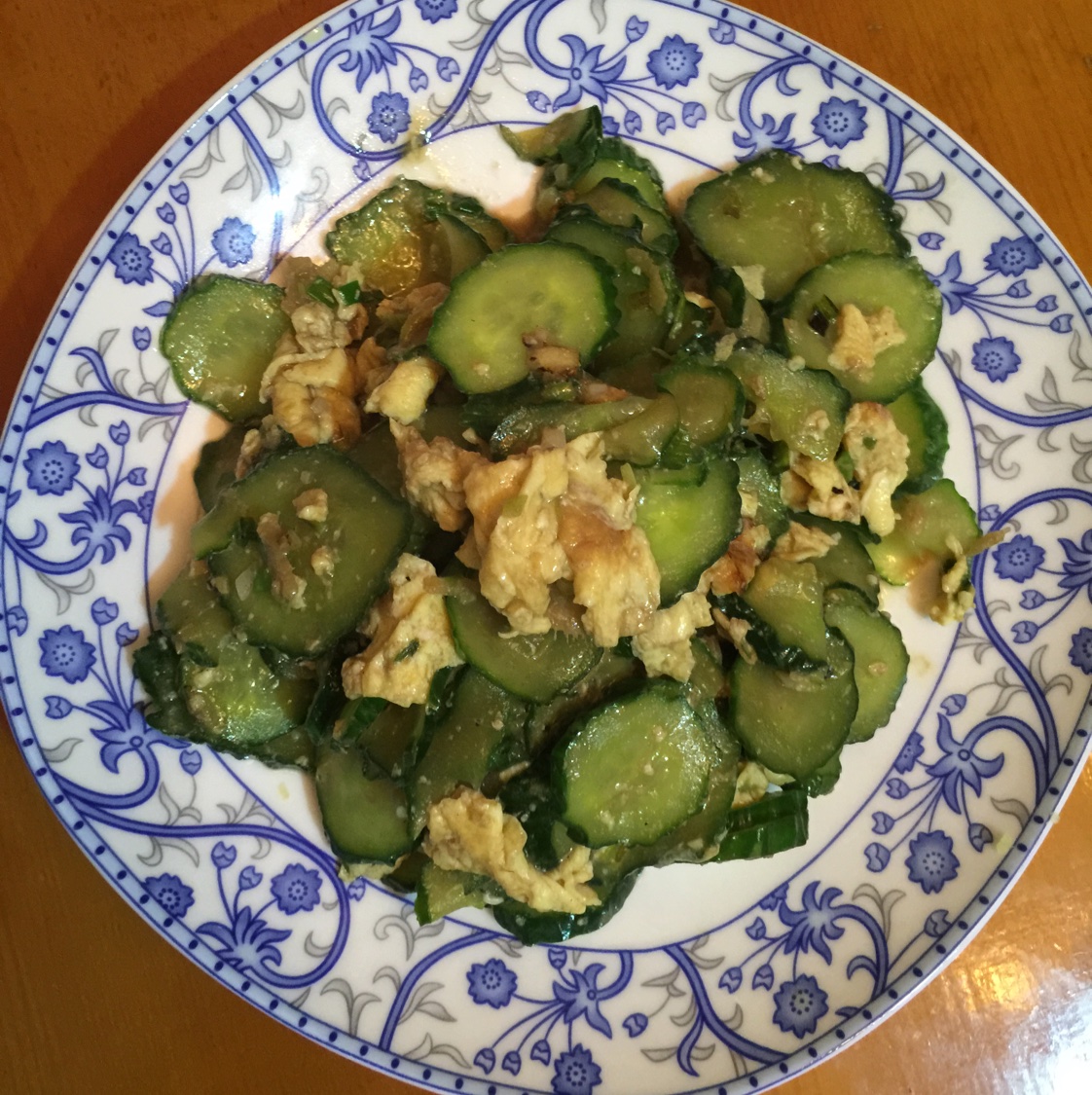 黄瓜炒鸡蛋