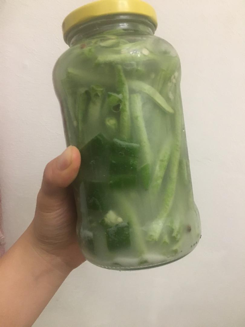 淘米水就可以腌制酸豆角超简单