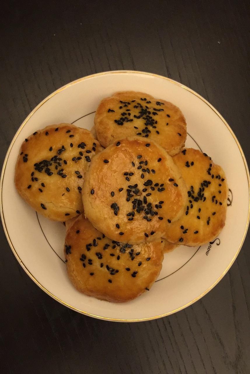 liushuimei-1做的超级好吃的花生酥饼(橄榄油版)