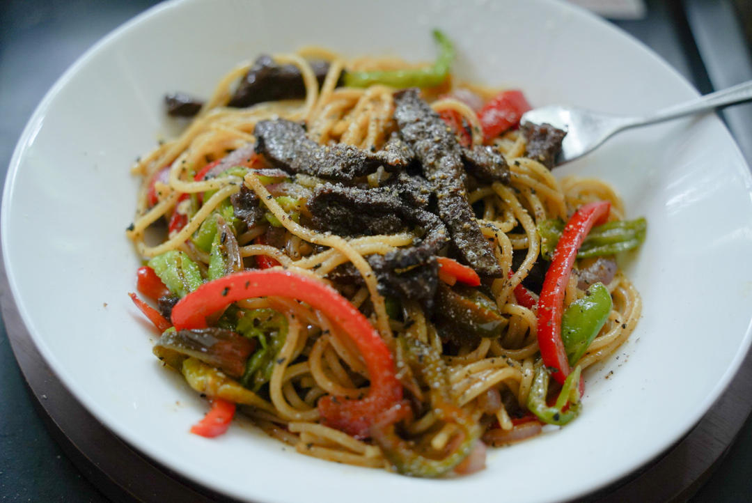 比餐厅好吃的黑椒牛柳意面🍝零失败简单教程