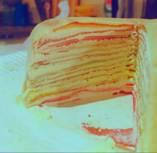 彩虹千层蛋糕 彩虹可丽饼(Mille Crepe Cake)
