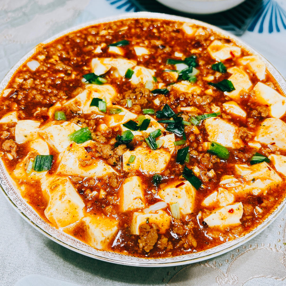 肉末内酯豆腐