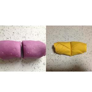 紫薯南瓜系列之玫瑰花卷的做法 步骤8