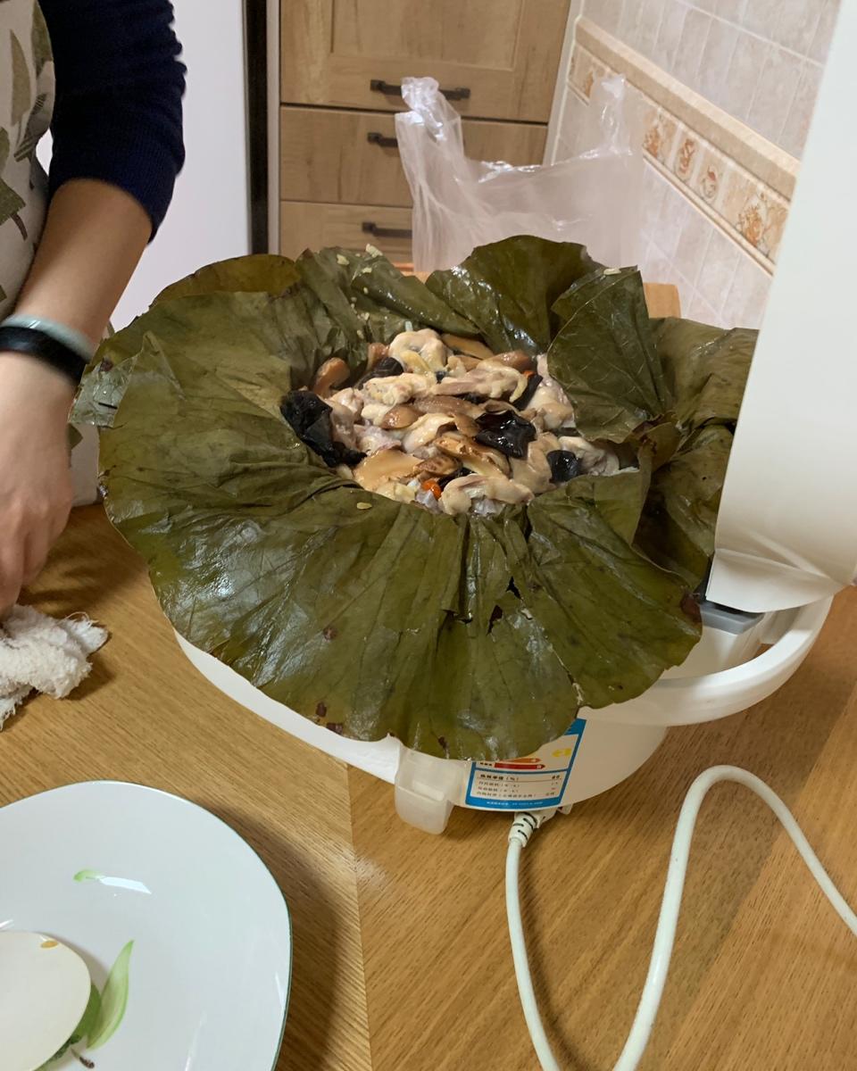 荷叶蒸饭（电饭锅版）