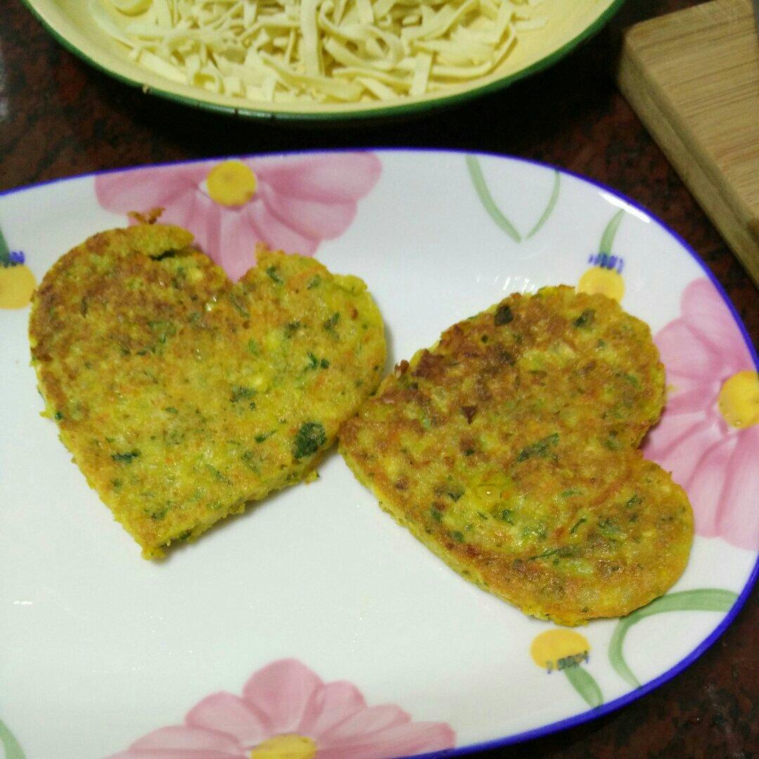 宝宝早餐蔬菜鸡蛋饼