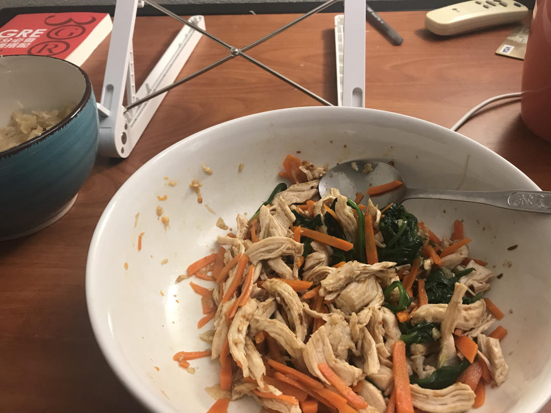 减脂健身｜凉拌手撕鸡丝（香辣&麻油版）