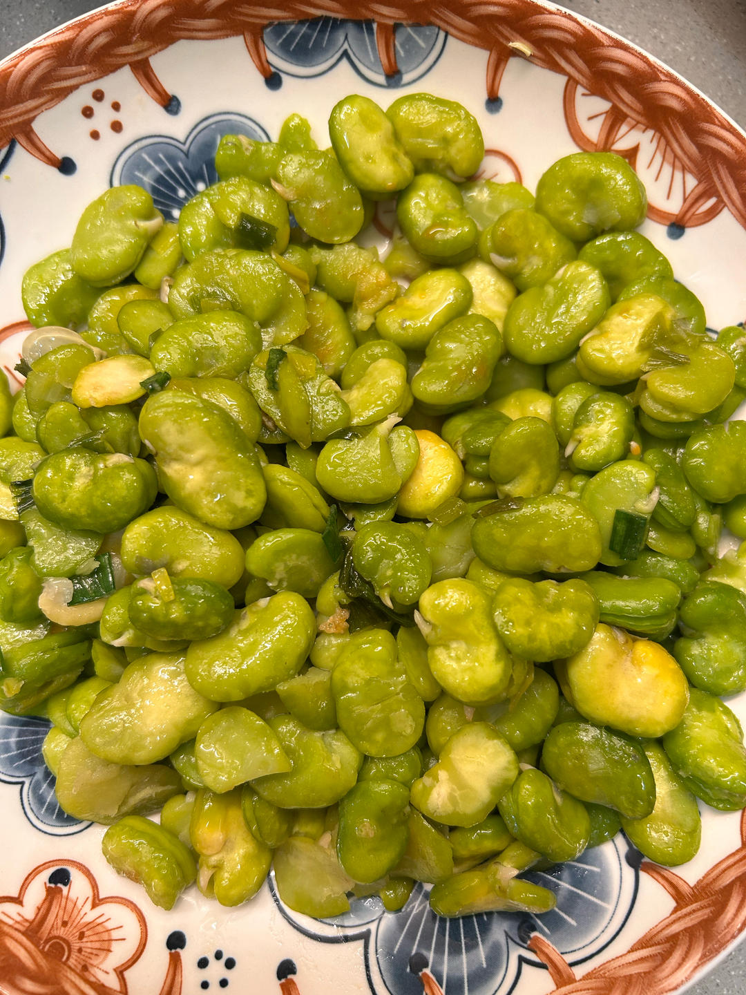 无比鲜美的葱油蚕豆
