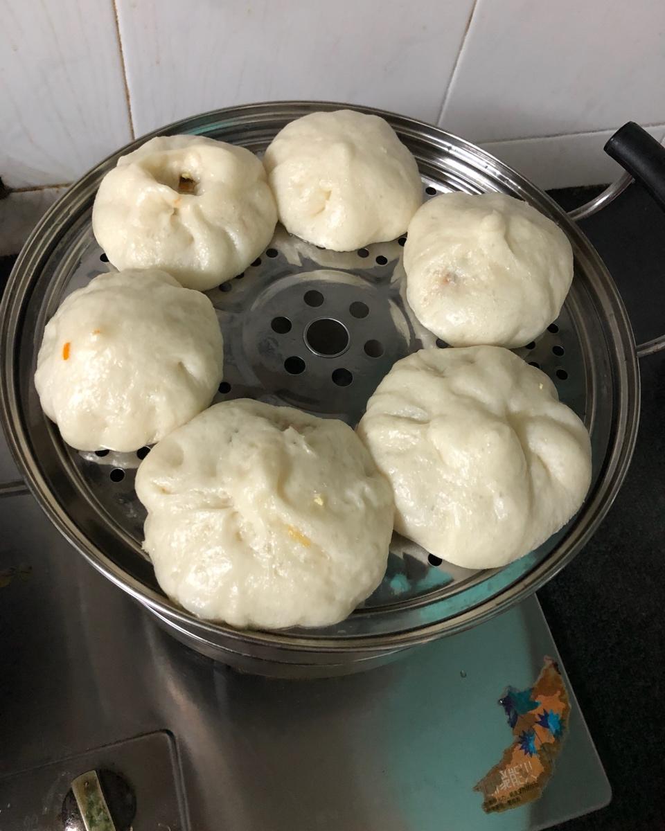 胡萝卜木耳鸡蛋素包子