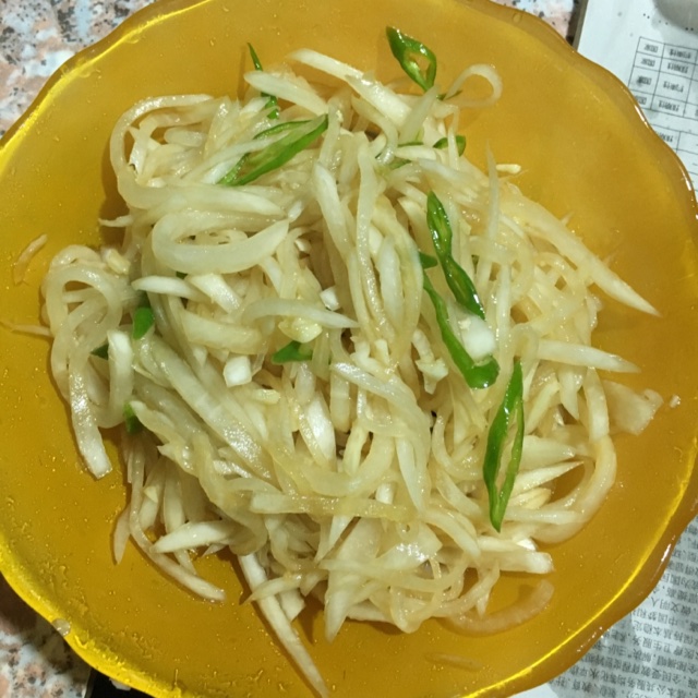 凉拌白萝卜