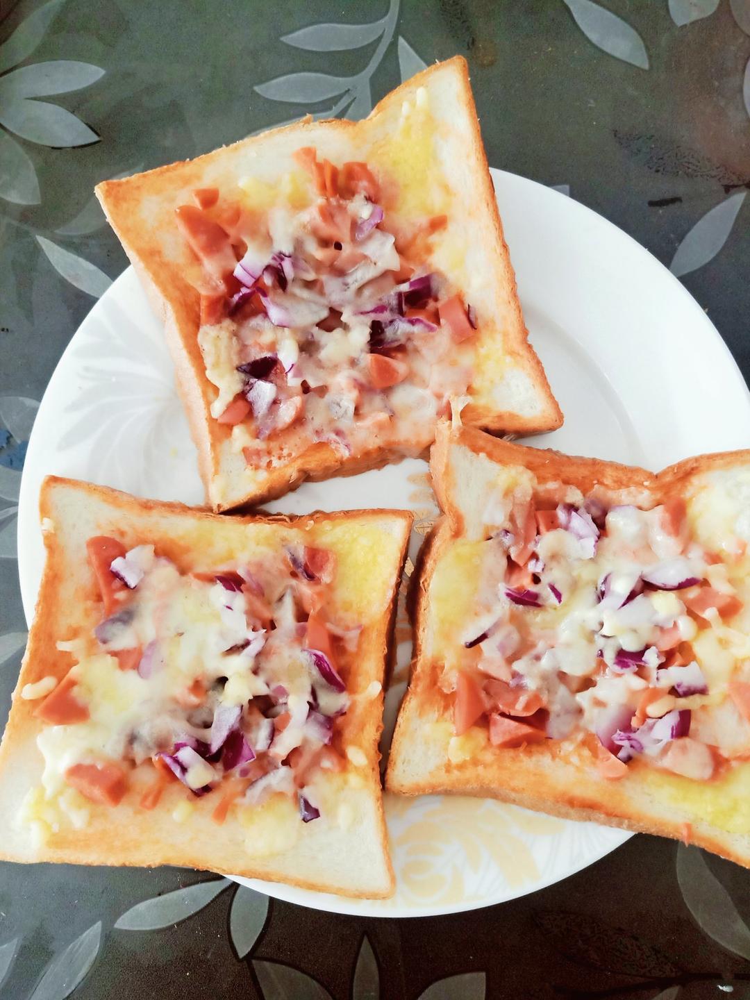 超好吃面包披萨🍕