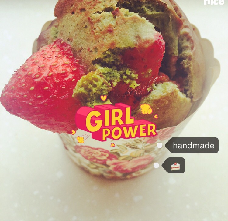 一整颗草莓の马芬