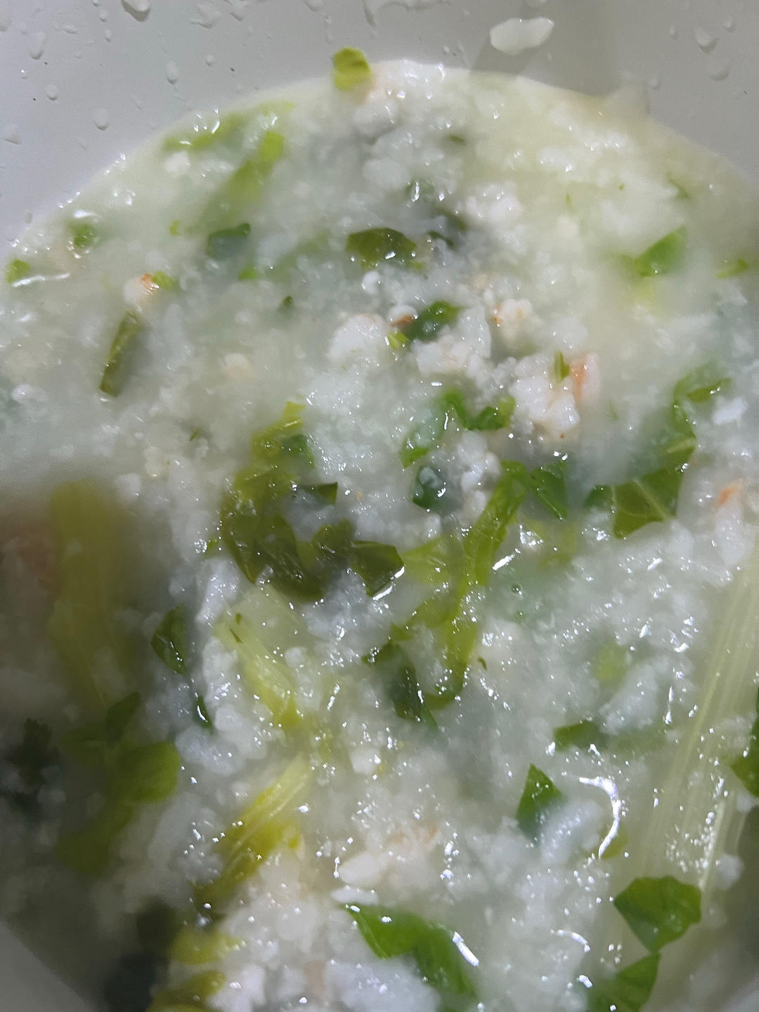 超级好喝的青菜虾粥 1岁宝宝辅食 简单