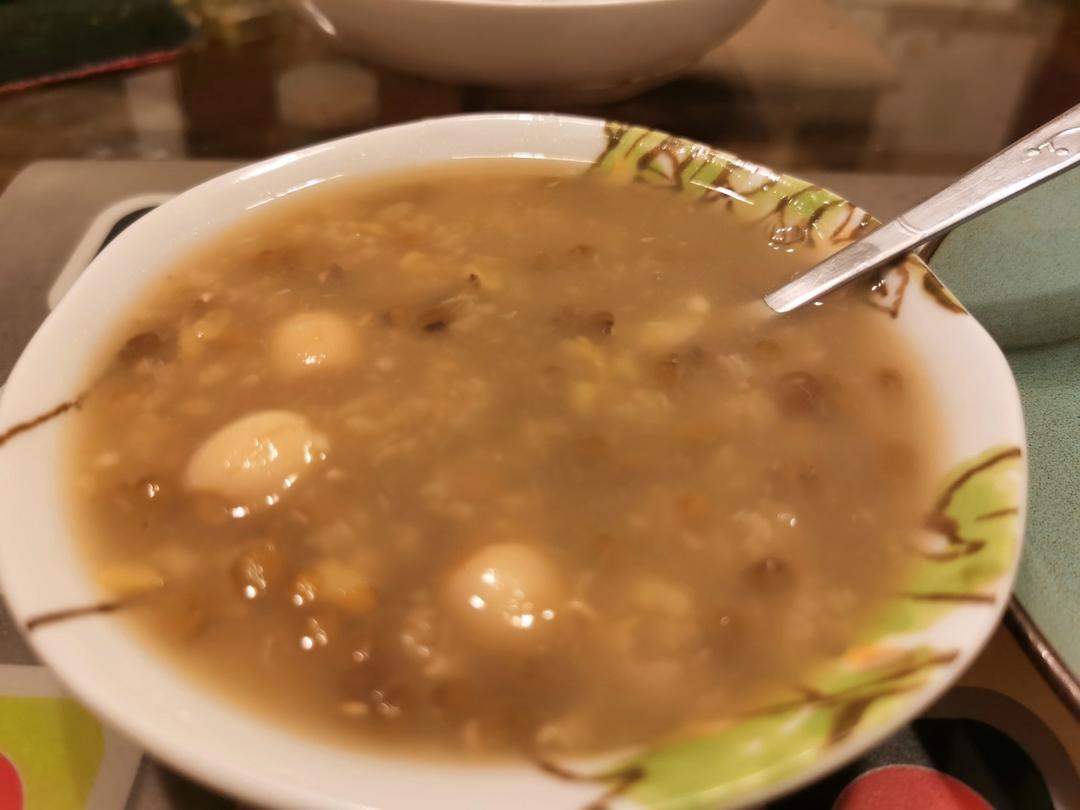 高压锅版清凉解暑绿豆汤