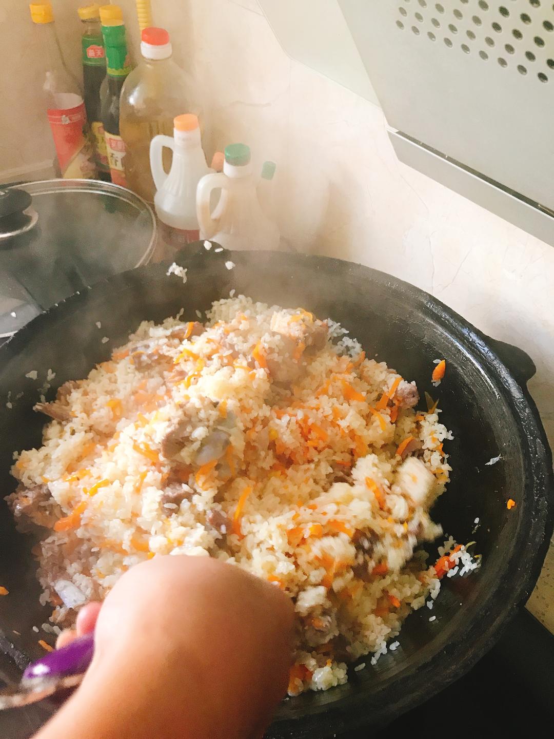 爷爷的小锅抓饭（超详细正宗新疆做法）