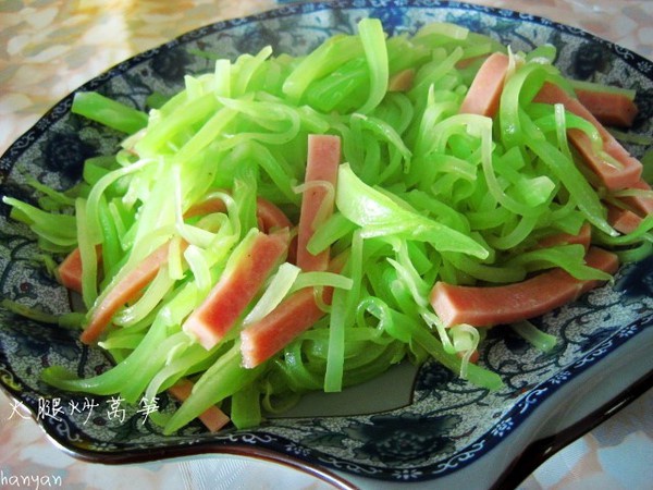 清炒莴笋
