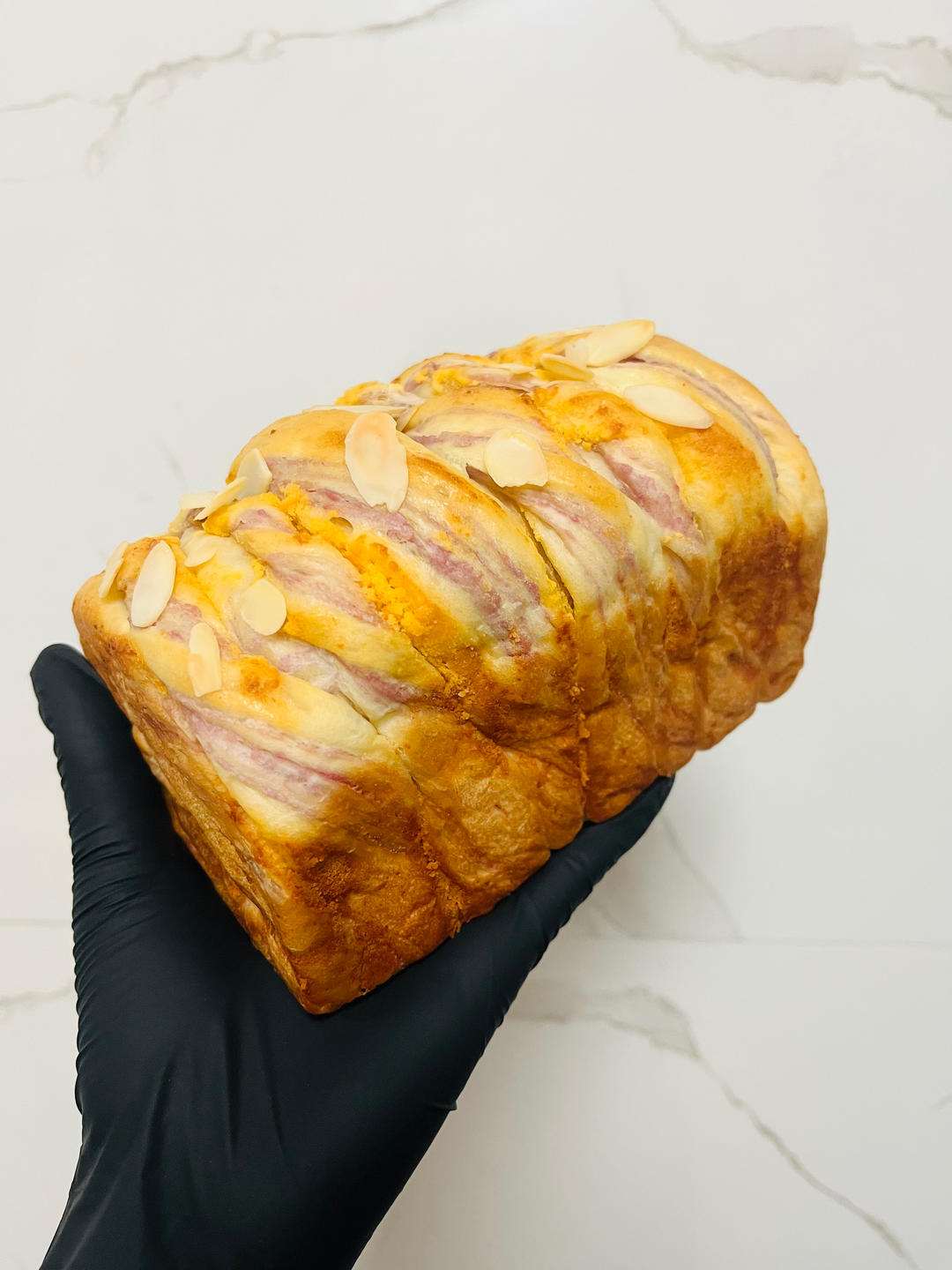芋泥咸蛋黄吐司｜料多超满足｜神仙搭配
