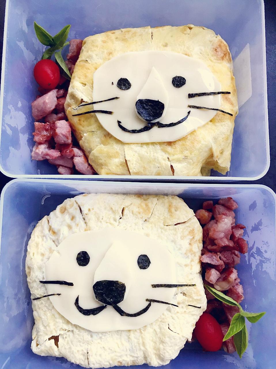 狮子蛋包饭便当