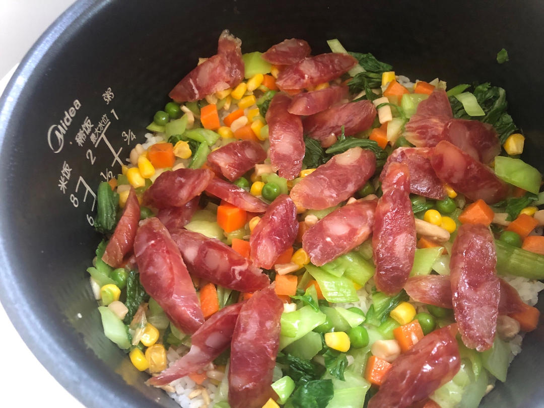 广式腊肠之煲仔饭