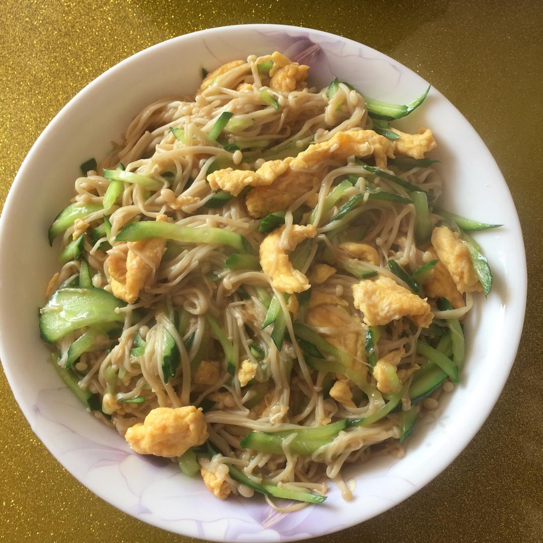 金针菇炒蛋