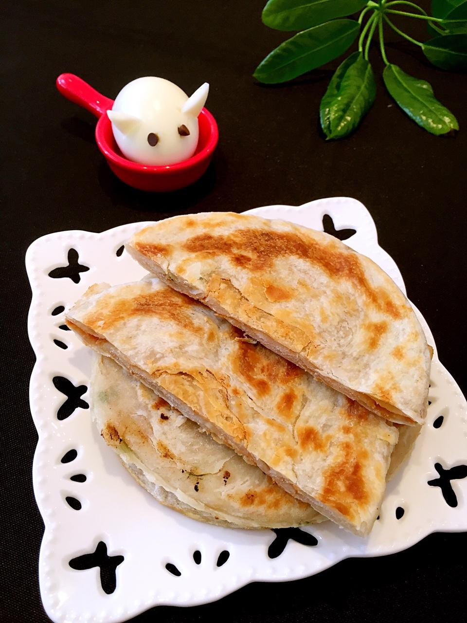 手抓饼第二弹：花生酱葱油饼