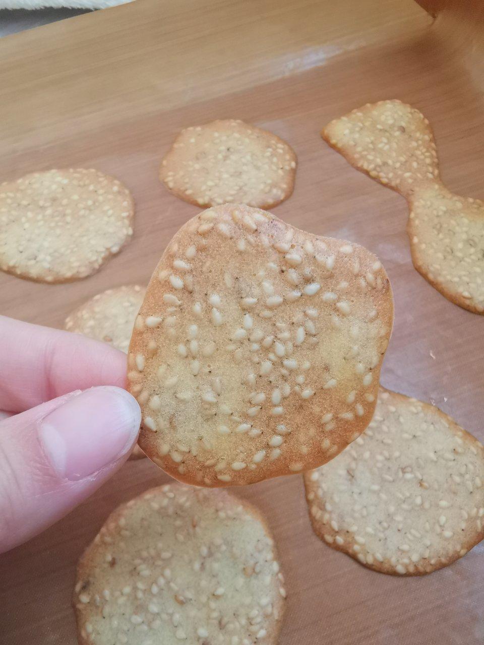 蛋白芝麻薄脆饼—消耗蛋白最好的方法
