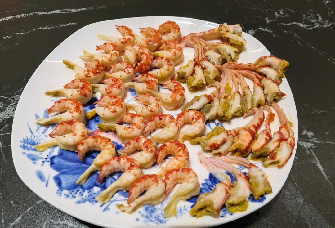 白灼小龙虾