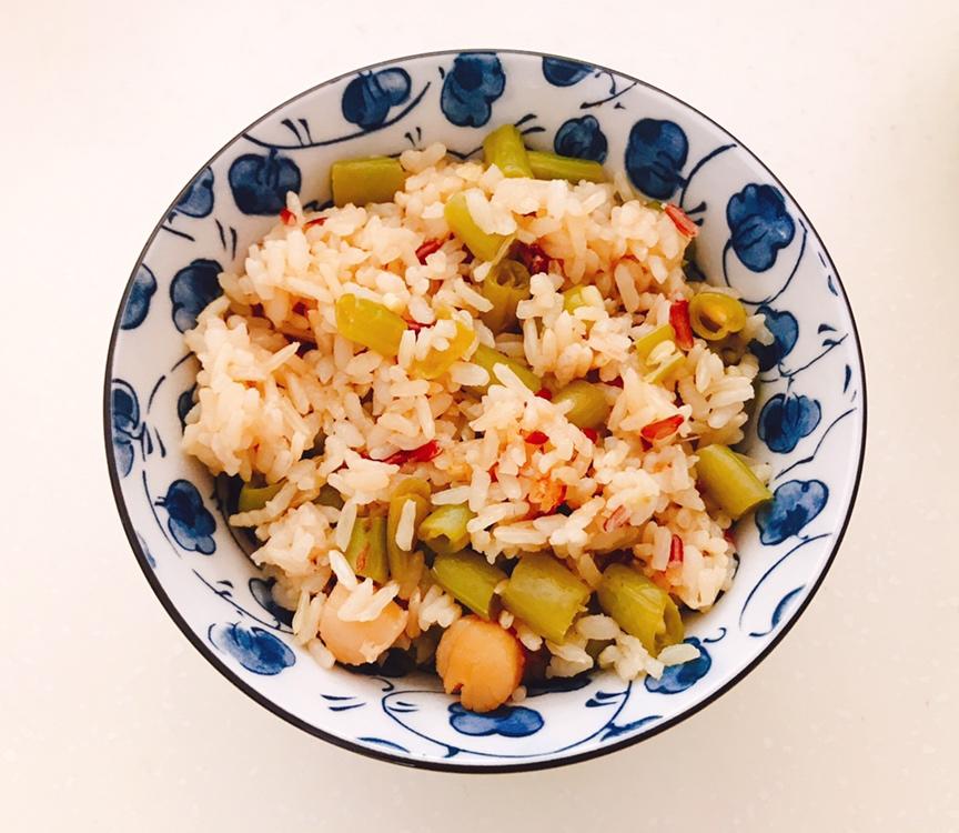 四季豆焖饭