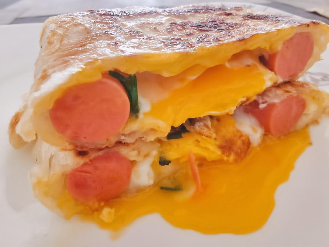 手抓饼创意吃法