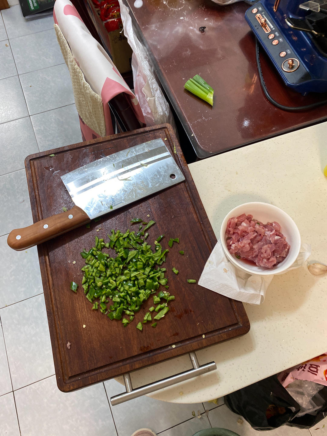 尖椒肉沫打卤面