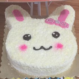 小兔子椰蓉生日蛋糕