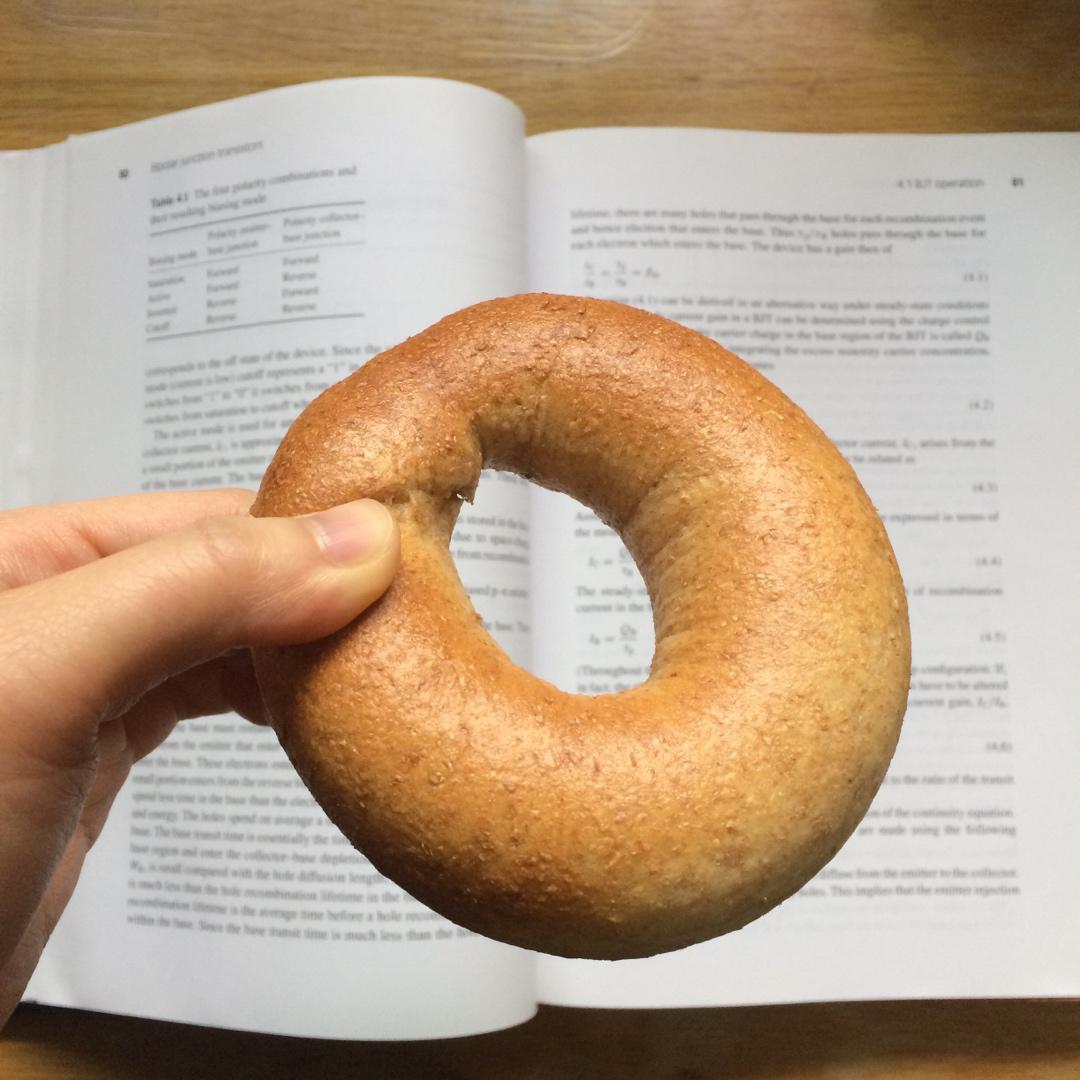 （无油）全麦黑麦贝果bagel~咬劲十足，越嚼越香