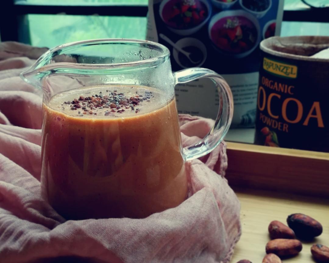 #喝豆子#纯素南瓜热可可的做法