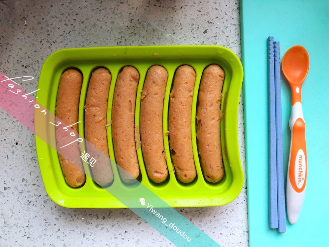 自制宝宝虾肠的做法